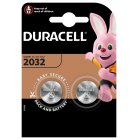 Lithium knappcell Duracell CR2032 DL2032 ED2026 2/ Blister