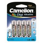 batteri Camelion Digi Alkaline LR6 Mignon AA MN1500 AM3 4/ Blister