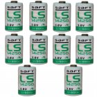10x Lithium batteri Saft LS14250 1/2AA 3,6Volt 10x Lithium batteri Saft LS14250 1/2AA 3,6Volt