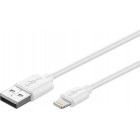 Goobay Lightning MFi / USB Sync- och laddkabel till Apple iPhone/iPad Hvid