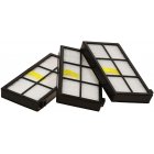 Hepa allergi-, Filter-Set, 3 Filter, passande till iRobot Roomba 800, 866, 870, 876, 900, 960 o.s.v..