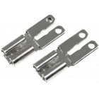 2 Universal kontaktAdapter frn Anslutning 4,8 mm till 6,3 mm till blybatteri