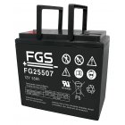 FGS FG25507 Cyklisk blybatteri 12V 55Ah