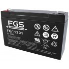 FGS FG11201 blybatteri 6V 12Ah