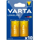 Varta Longlife Alkaline Batteri LR14 C 2/ Blister 10 paket 04114101412