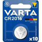Varta CR2016 knappcell Batteri Lithium 3V 1 Blister x 10 (10 batterier)