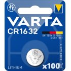 Varta CR1632 knappcell Batteri Lithium 3V 1 Blister x 100 (100 batterier)