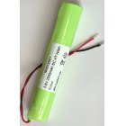 Batteri till Nödbelysning, Utrymningsarmaturer 5xC 6V 2000mAh NiCd med 15cm kabel