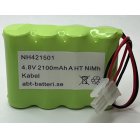 Nimh batteripaket 4,8V 2100mAh AF HT staket k42 (NH421501)