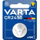 Varta CR2450 knappcell Batteri Lithium 3V 1 Blister x 100 (100 batterier)