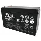 Batteri till Segelflygplan FGS FG20721 blybatteri 12V 7,2Ah