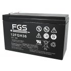 Batteri till Segelflygplan FGS 12FGH36 FGC20902 High Rate blybatteri 12V 9Ah