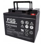 Batteri till Solar, Solfångare, Solceller FGS FGC25005 Cyklisk blybatteri 12V 50Ah