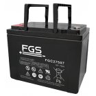 Batteri till Solar, Solfngare, Solceller FGS FGL27507 Cyklisk blybatteri 12V 75Ah