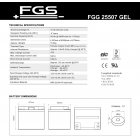 Batteri till Solar, Solfngare, Solceller FGS FGL25507 12V 55Ah