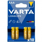 Batteri till VVS Varta Longlife Power Alkaline LR03 AAA 4/ Blister 10 paket 04903121414