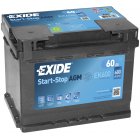 StartBattery till Nödströmgenerator Exide EK600 AGM-Batteri 12V 60Ah